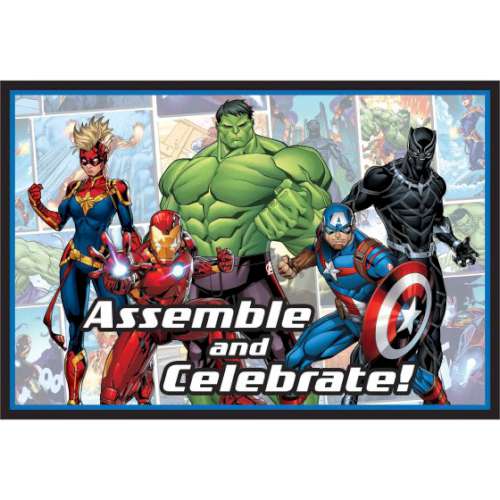 Avengers Powers Unite Invitations - Click Image to Close